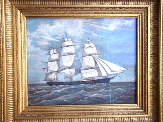 An American clipper ship by William Pierce Stubbs circa 1890